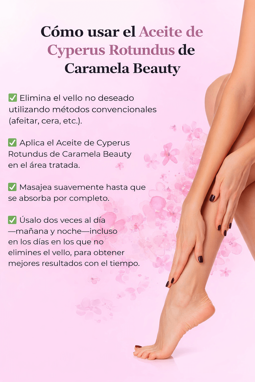 Aceite Disminución bello corporal 30 ml.